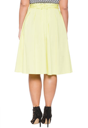 ELOQUII Plus Size Tie Waist Skirt