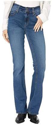 KUT from the Kloth Natalie High-Rise Bootcut Wide Double Button in Question w/ Dark Stone Base Wash (Question/Dark Stone Base Wash) Women's Jeans