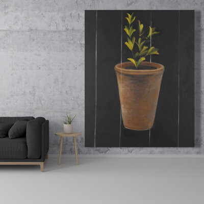 Begin Edition International Inc. Plant of Marjolaine - Black Canvas Kitchen Decor | Home Art