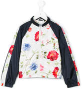 Thumbnail for your product : MonnaLisa floral print bomber jacket