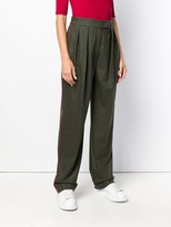 Thumbnail for your product : Agnona Wide-Leg Side Stripe Trousers