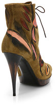Thumbnail for your product : Burberry Exclusive Hand-Painted Suede Booties