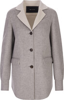 Grey Cashmere Single-breasted Coat 