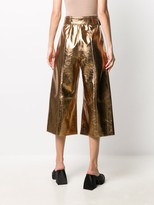 Thumbnail for your product : MSGM Cropped Wide-Leg Trousers