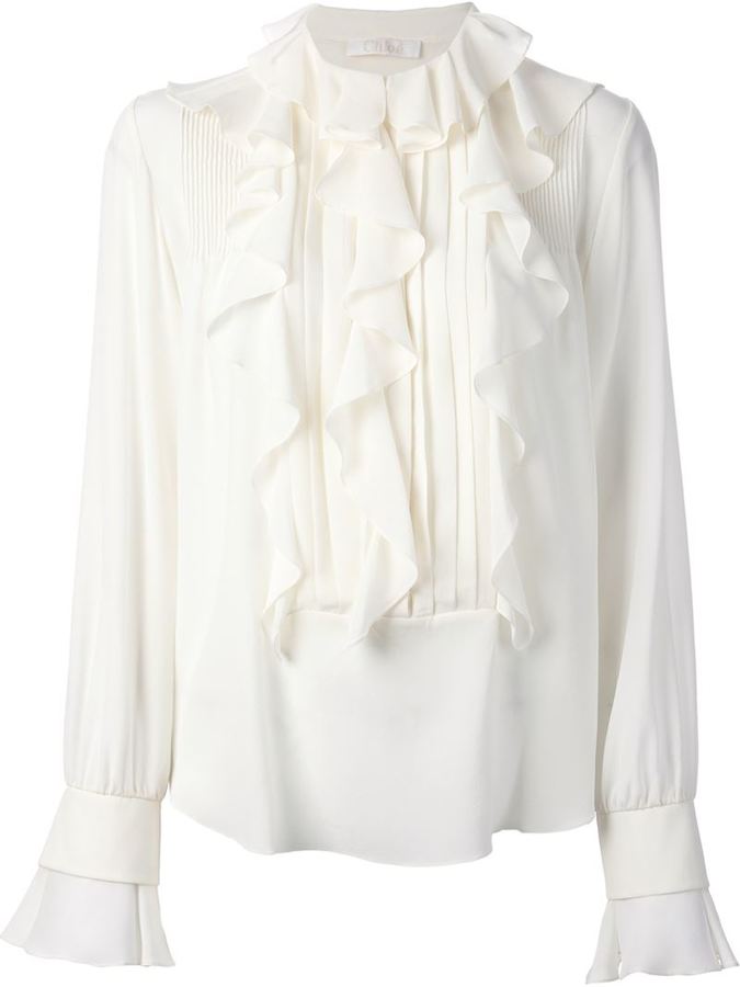 Chloé frill top - ShopStyle Clothes and Shoes
