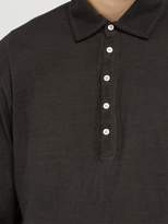 Thumbnail for your product : Massimo Alba Watercolour Dyed Polo Shirt - Mens - Black