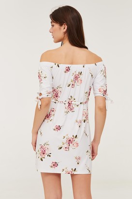 Ardene Mini Floral Off Shoulder Dress