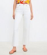 Thumbnail for your product : LOFT High Rise Wide Leg Crop Jeans in Ecru