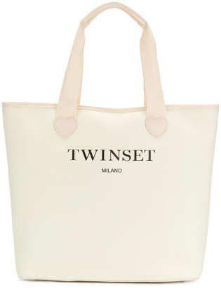 Twin-Set logoed heart tote bag