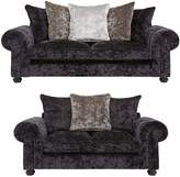 Thumbnail for your product : Laurence Llewellyn Bowen Scarpa 3 Seater + 2 Seater Fabric Scatter Back Sofa Set (Buy and SAVE!)