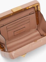 Thumbnail for your product : Valentino Garavani Roman Stud Quilted-leather Clutch Bag - Nude