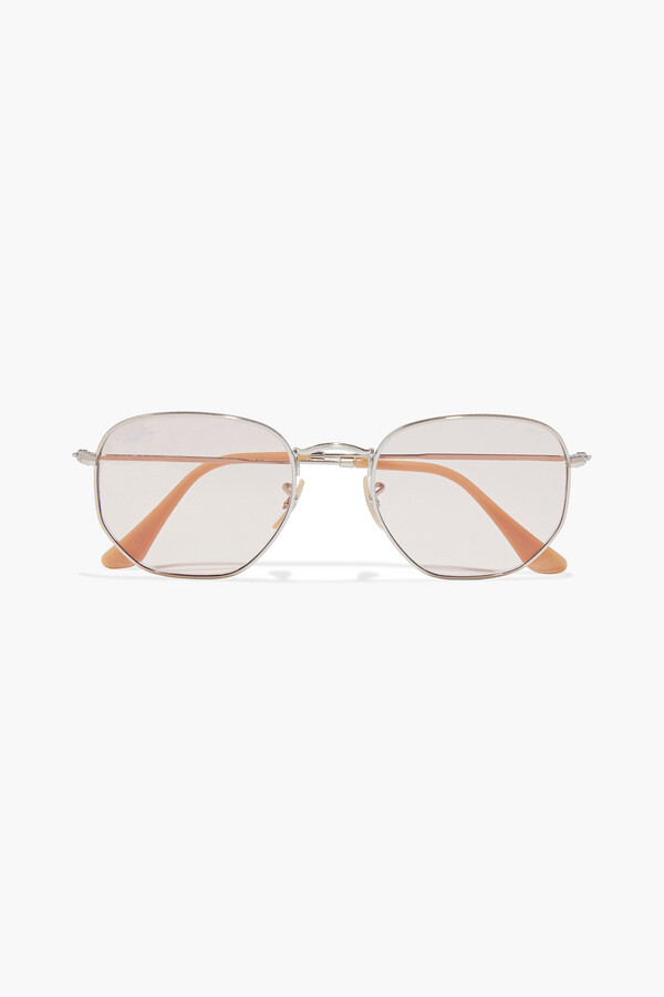 Ray-Ban Hexagon-frame Rose Gold-tone Sunglasses - ShopStyle