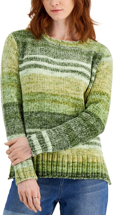 petite green sweater