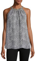 Thumbnail for your product : Joie Katella Embellished-Collar Sleeveless Top, Black