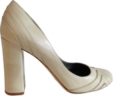 Thumbnail for your product : Pura Lopez Beige Leather Heels