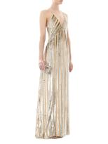 Thumbnail for your product : Red Carpet Galvan Lurex striped dress