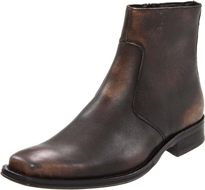 kenneth cole new york side zip leather boot