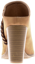 Thumbnail for your product : Qupid Suede Tan Stitch Mule