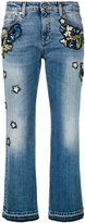 Roberto Cavalli - embroidered cropped jeans - women - coton/Polyester/Spandex/Elasthanne - 40