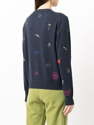 Paul Smith Graphic-Print Button-Up Cardigan