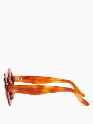 Lapima Catarina Oversized Square Acetate Sunglasses - Tortoiseshell