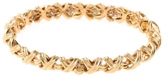 Tiffany & Co. 18K Yellow Gold Signature Diamond Bracelet
