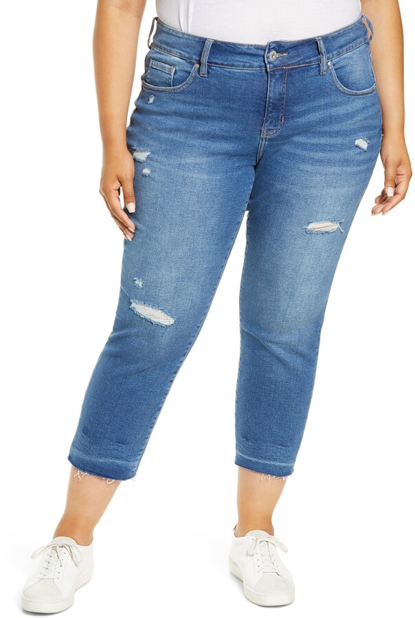 Jag Jeans Carter Ripped Crop Girlfriend Jeans ShopStyle