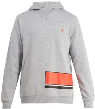 P.E Nation Catch Point Cotton Jersey Hooded Sweatshirt - Mens - Grey Multi
