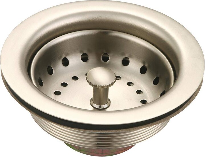 Olympia 4.8 in. W Grid Kitchen Sink Drainin Brushed Nickel