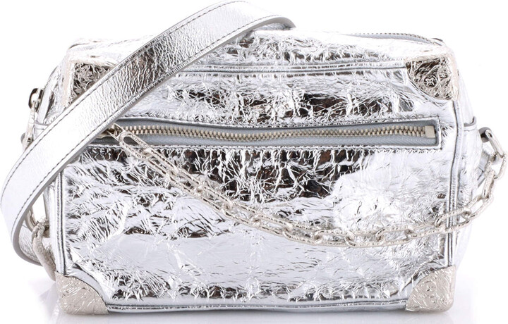 Louis Vuitton Soft Trunk Bag Crushed Metallic Calfskin Leather Mini