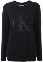 Calvin Klein CALVIN KLEIN LOGO PRINT SWEATSHIRT, FEMME, TAILLE: M, NOIR