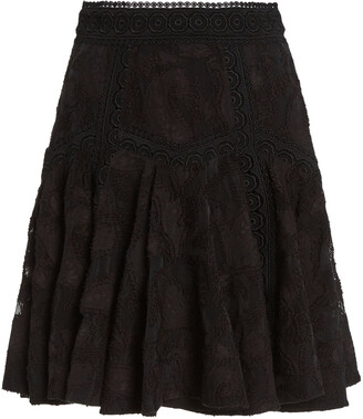 Acler Godson Cotton-Blend Mini Skirt