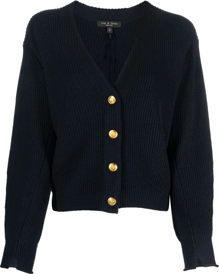Louis Vuitton SS16 Rag Knit Sweater Navy blue Cotton ref.437897