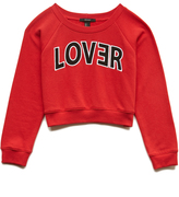 Thumbnail for your product : Forever 21 Lover Cropped Sweatshirt