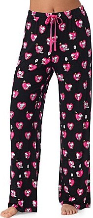 Peanuts Jersey Knit Snoopy Heart Print Coordinating Valentine's Day Sleep Pants