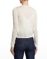 Thumbnail for your product : Giambattista Valli Floral Embroidered Cashmere-Silk Cardigan