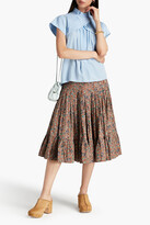 Thumbnail for your product : Joie Pleated silk crepe de chine top