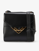 Thumbnail for your product : Bottega Veneta Womens Black Gold The Clip Medium Leather Shoulder bag