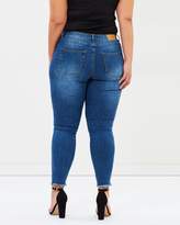 Thumbnail for your product : Junarose Five Pocket Raw Ankle Slim Jeans