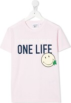 Thumbnail for your product : DSQUARED2 Kids Smiley-print short-sleeve T-shirt