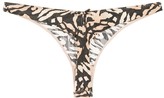 Thumbnail for your product : Fleur Du Mal Luxe Tiger Print Thong