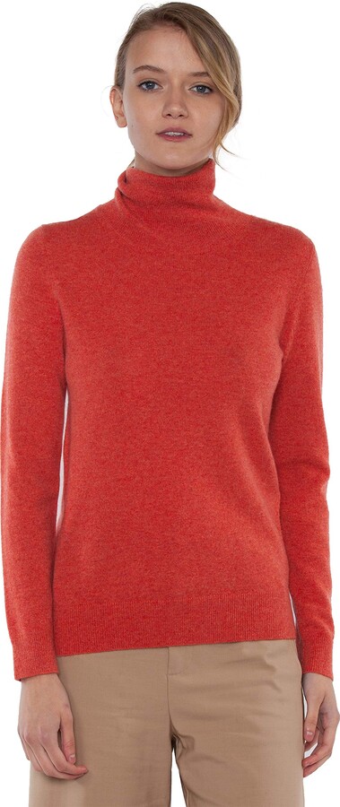 JENNIE LIU Womens 100% Pure Cashmere Sleeveless Turtleneck Hi-Lo Tunic Sweater 