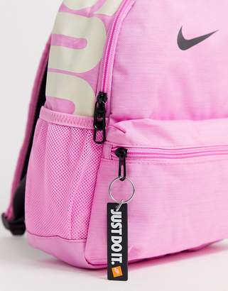 Nike pink just do it mini backpack