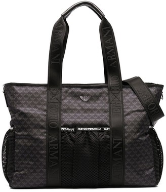 black armani baby changing bag
