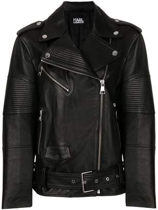 Karl Lagerfeld Paris oversized biker jacket