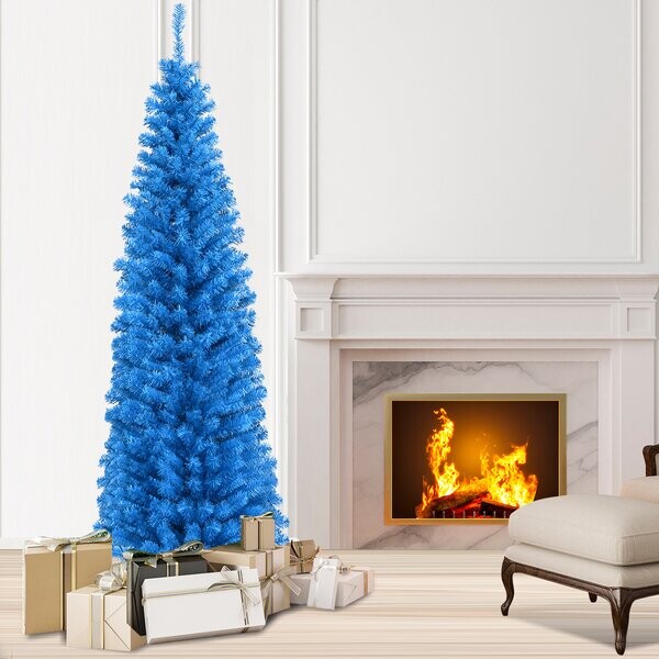 6' Blue Artificial Christmas Tree