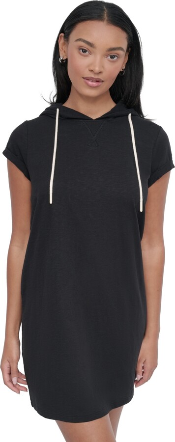 Dkny Sport Women's Roll-Sleeve Hooded Sneaker Dress