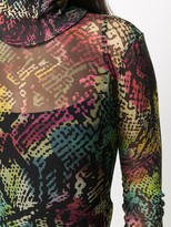 Thumbnail for your product : Just Cavalli Abstract-Print High-Neck Top