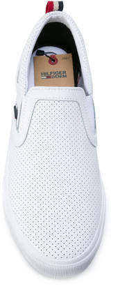 Tommy Hilfiger perforated slip-on sneakers