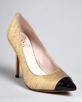 Thumbnail for your product : Vince Camuto Pointed Toe Cap Toe Pumps - Harty2 High Heel